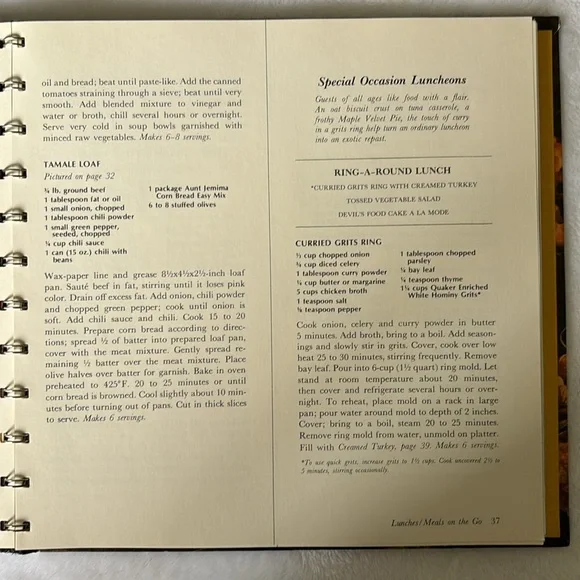 Vintage Aunt Jemima Cook Book - Morning to Midnight, collectible old recipes - Picture 15 of 16